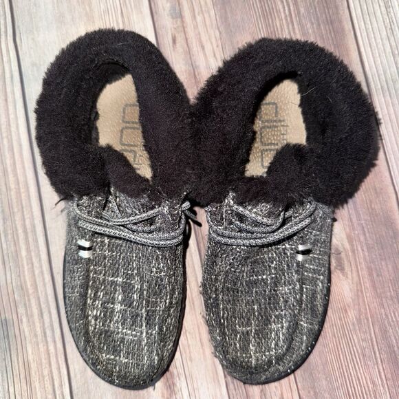 Girls Britt Youth Boho Hey Dude Cookies And Cream Ankle Boots Size 3 - Picture 2 of 7